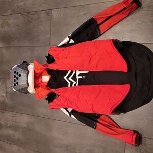 Kids Spider Hero Costume with Mask - Red and Black